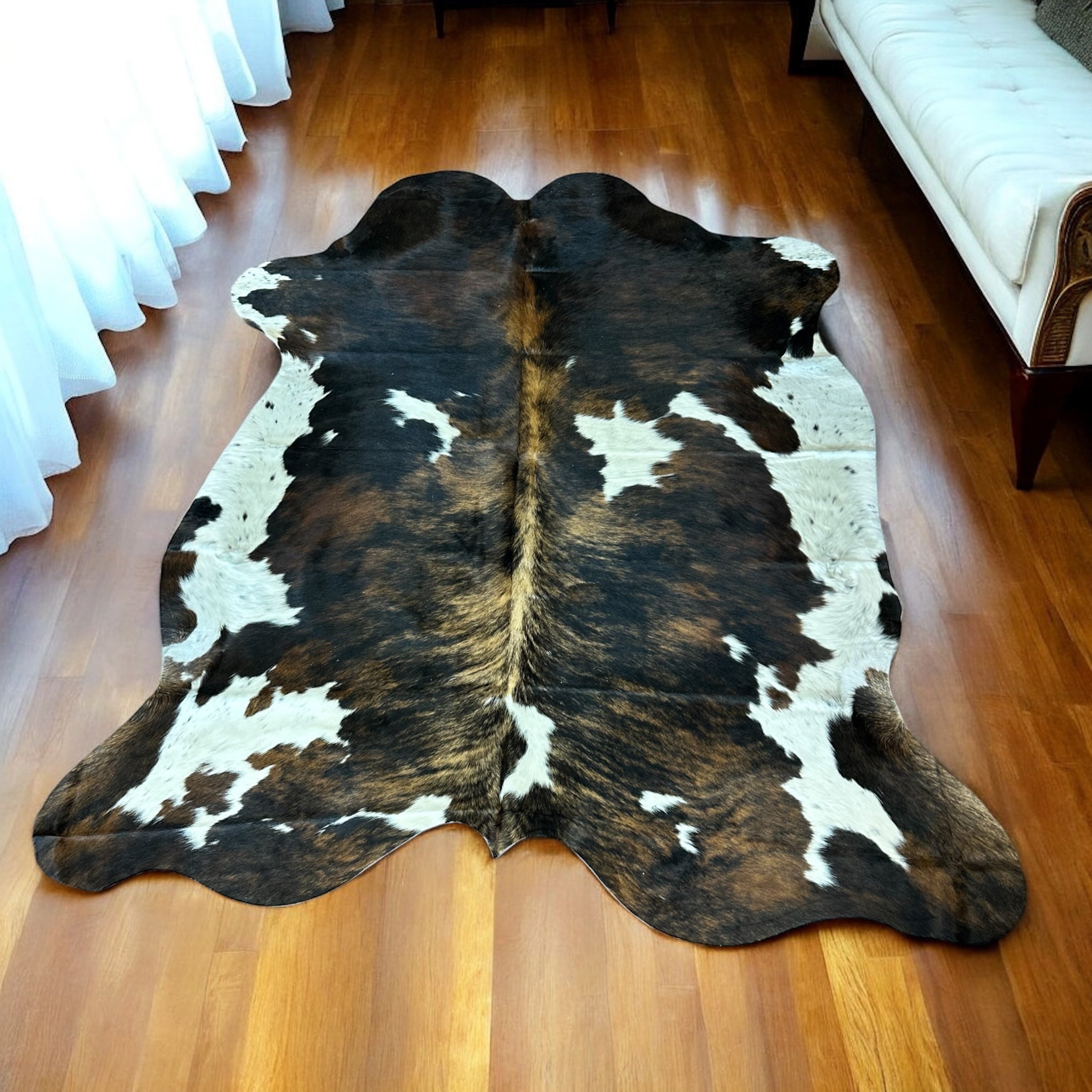 Brown Speckled Cowhide Peltry Rug