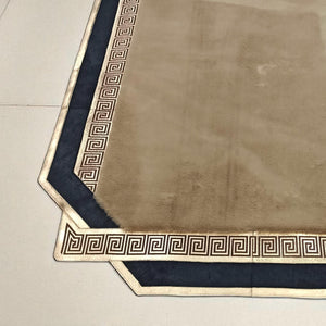 Beige soft fur rug texture