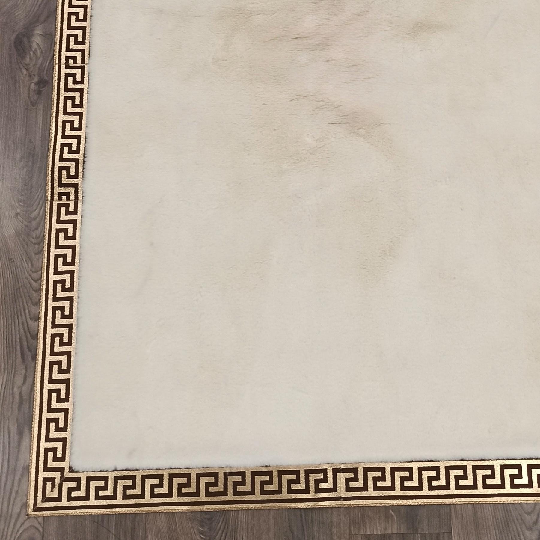 Greek Border Plush Rug