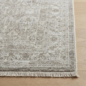 Distressed Grey Beige Area Rug, Neutral Modern Farmhouse Carpet, Soft Living Room Floor Rug