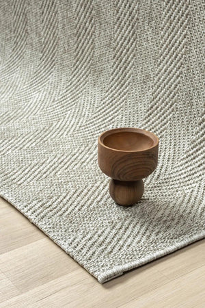 Textured Grey Woven Area Rug, Scandinavian Japandi Living Room Carpet