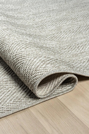 Textured Grey Woven Area Rug, Scandinavian Japandi Living Room Carpet