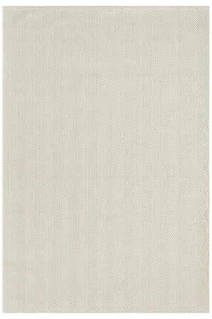 Cream Textured Woven Area Rug, Scandinavian Japandi Living Room Carpet