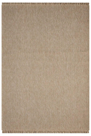 Plain Beige Woven Area Rug, Natural Jute Style Scandinavian Carpet