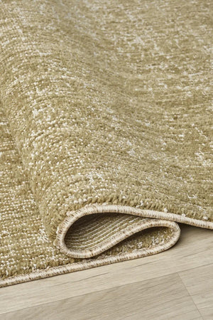 Olive Green Abstract Area Rug, Distressed Modern Living Room Carpet