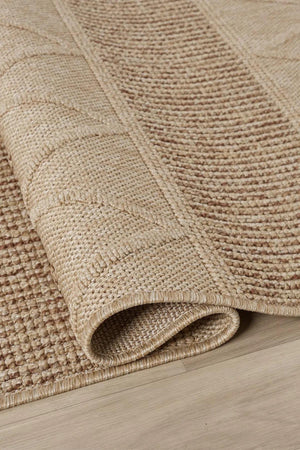 Beige Geometric Area Rug, Textured Boho Scandinavian Living Room Carpet