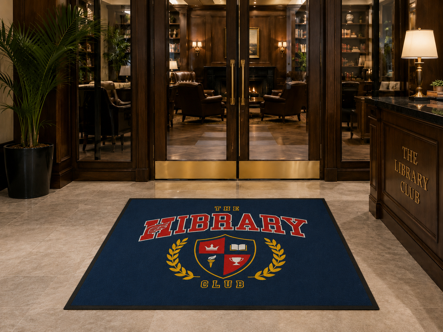 Custom Logo Entrance Mat – Personalized Business Doormat – 56 x 37 Inches