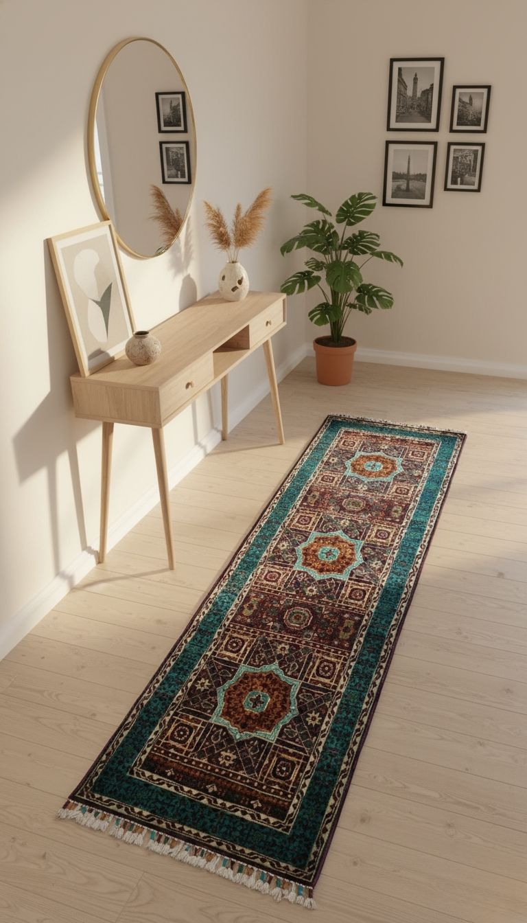 Small Afghan Rug – Mumluk Wool Runner 183x61cm, Hand-Knotted 40/40 Quality