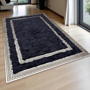 Black Toscana sheepskin runner texture