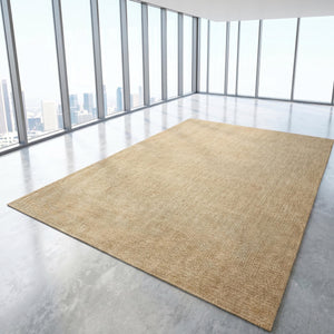 Natural Jute Style Woven Area Rug, Beige Scandinavian Boho Carpet