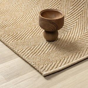 Natural Beige Woven Area Rug, Textured Jute Style, Boho Scandinavian Living Room Carpet