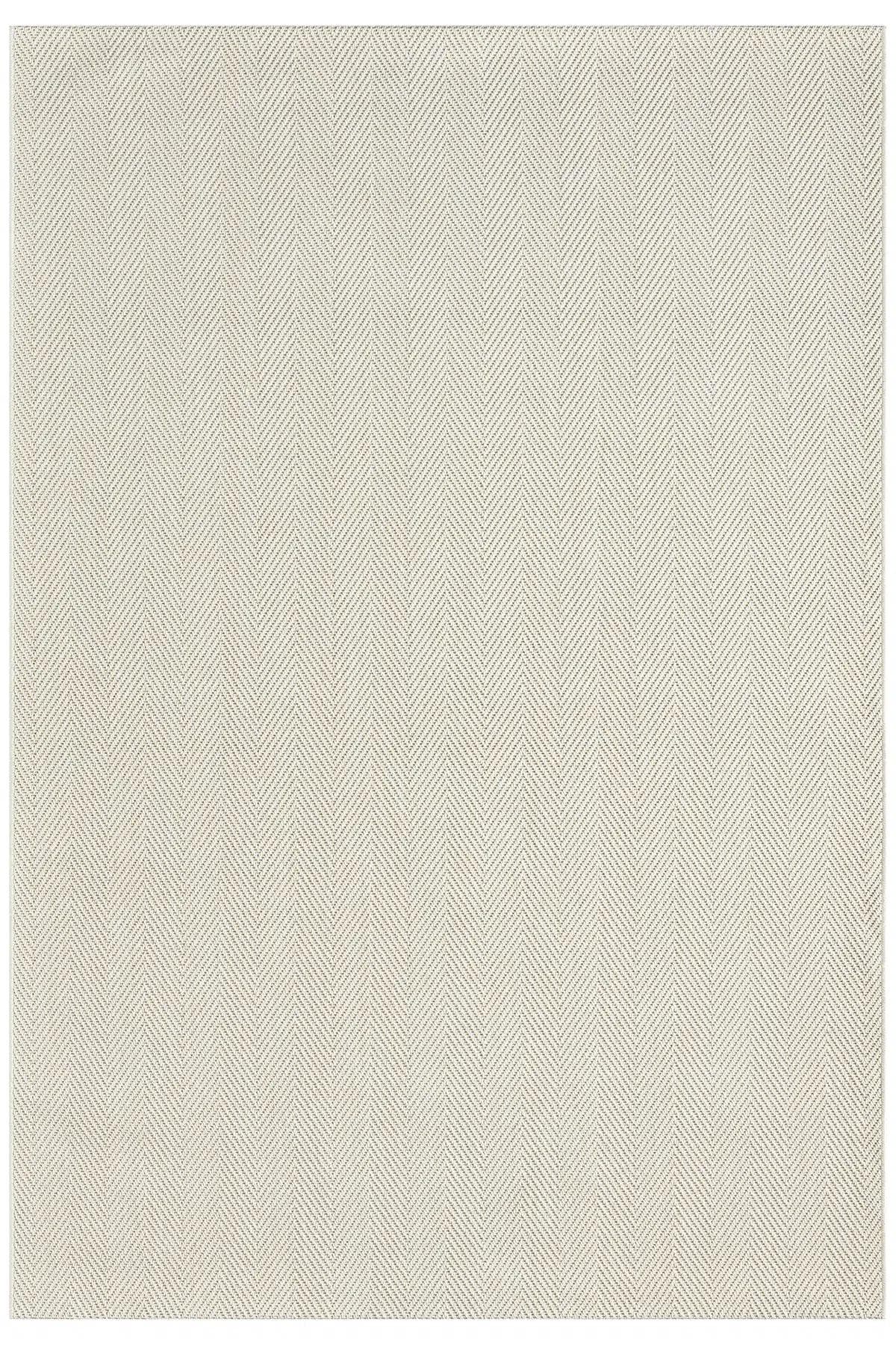 Cream Textured Woven Area Rug, Scandinavian Japandi Living Room Carpet