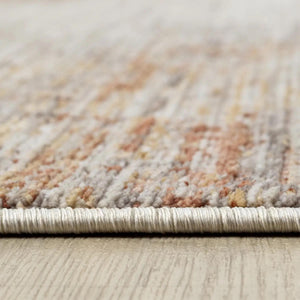 Rust Beige Abstract Distressed Area Rug, Modern Neutral Living Room Carpet