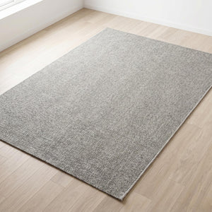 Light Grey Woven Area Rug, Textured Sisal Style Living Room Carpet, Scandinavian Floor Rug