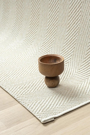 Cream Textured Woven Area Rug, Scandinavian Japandi Living Room Carpet