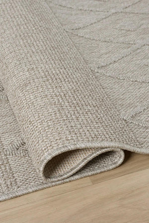 Light Gray Geometric Textured Area Rug, Boho Scandinavian Living Room Carpet