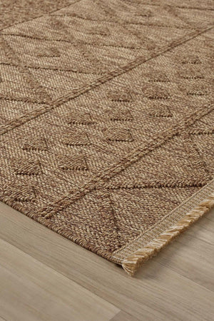 Textured Geometric Area Rug, Boho Scandinavian Living Room Carpet