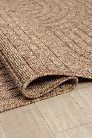 Tan Abstract Area Rug, Textured Geometric Pattern, Neutral Modern Floor Decor